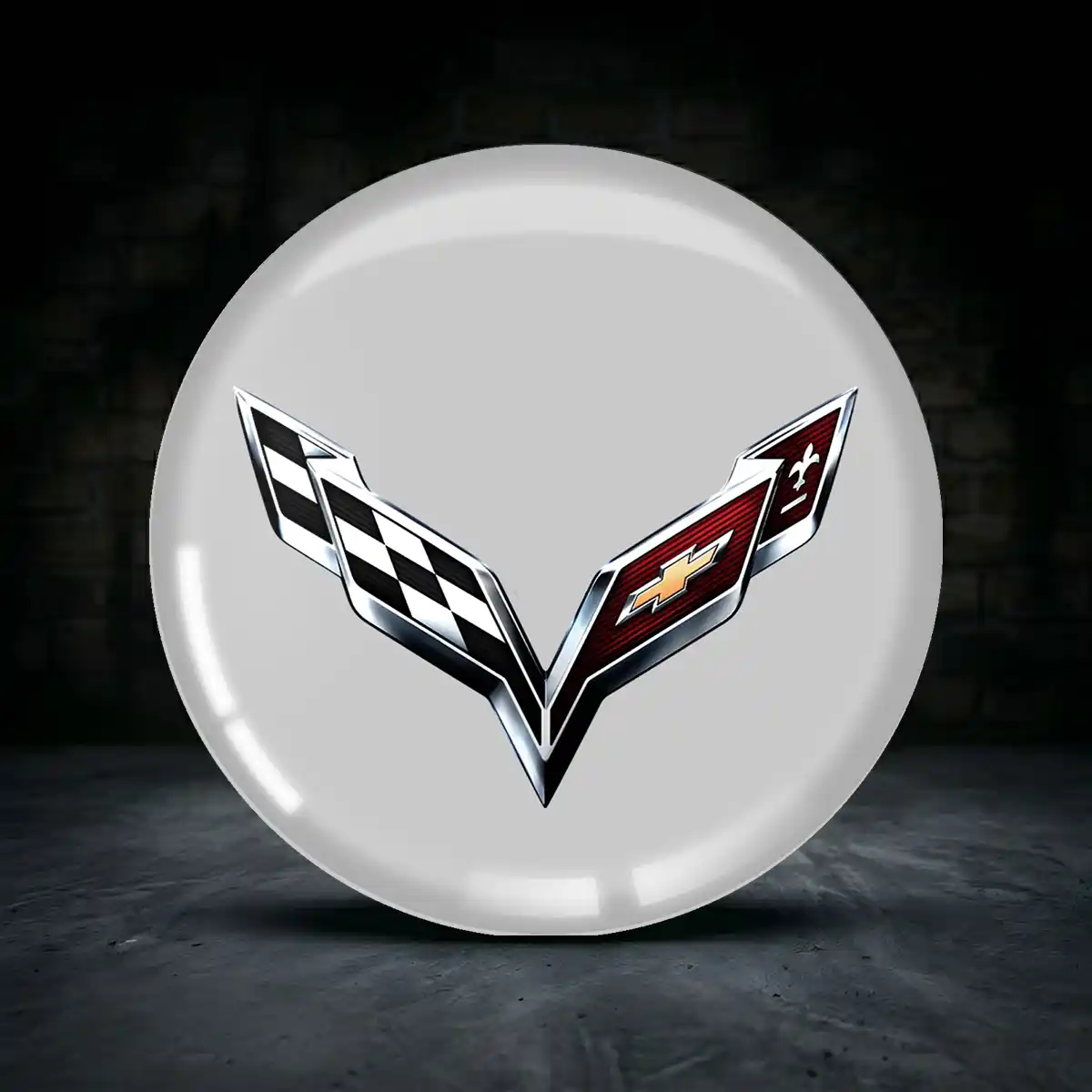 Chevrolet Corvette Emblem Silikon Aufkleber Radkappen Luxus-Edition