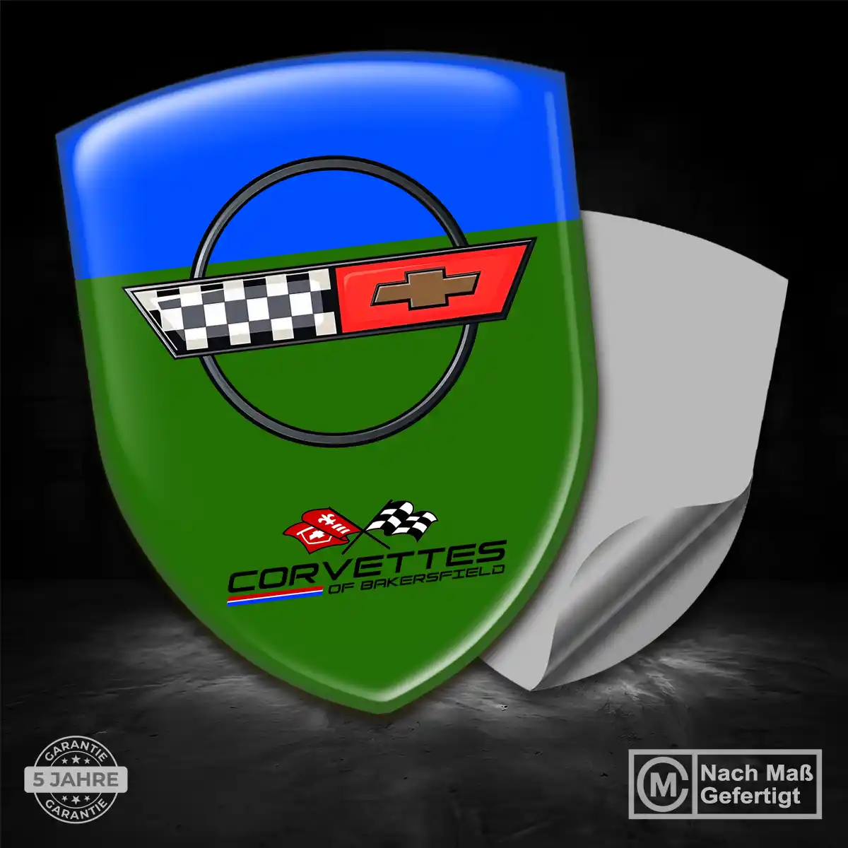 Chevrolet Corvette Emblem Wappen Aufkleber Luxus-Edition