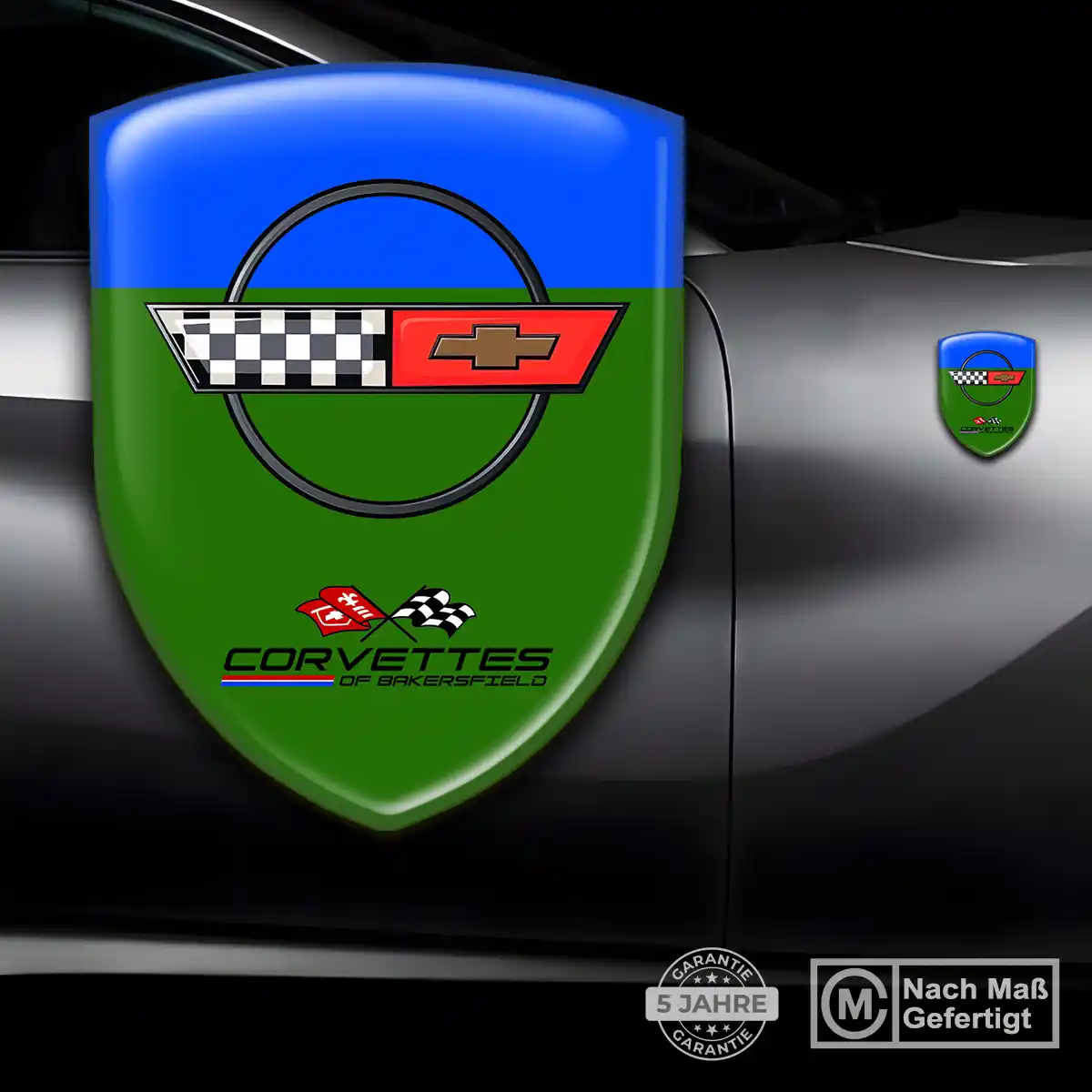 Chevrolet Corvette Emblem Wappen Aufkleber Luxus-Edition