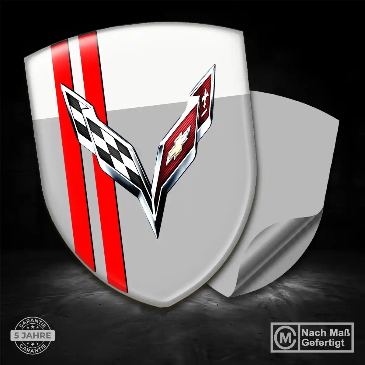 Chevrolet Corvette Emblem Wappen Auto Premiumqualität