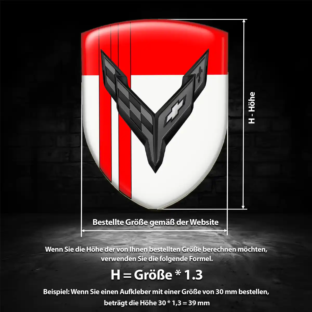 Chevrolet Corvette Embleme Auto Premiumqualität