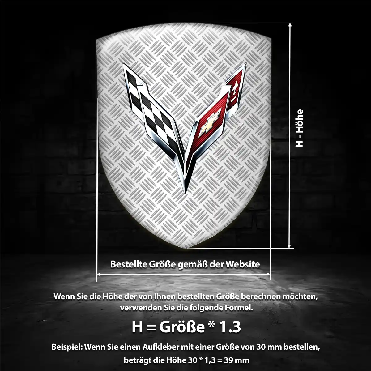 Chevrolet Corvette Embleme Luxus-Edition