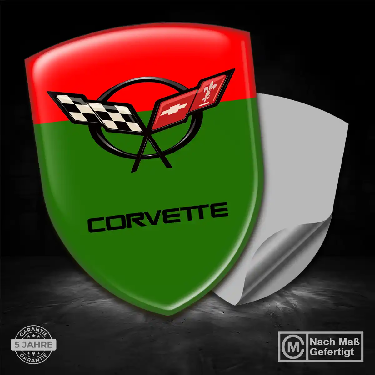 Chevrolet Corvette Embleme Silikon Aufkleber Auto Premiumqualität