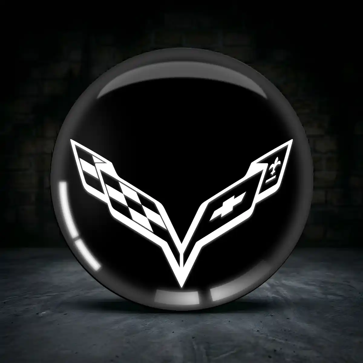 Chevrolet Corvette Felgen Embleme Aufkleber Stilvolles Design