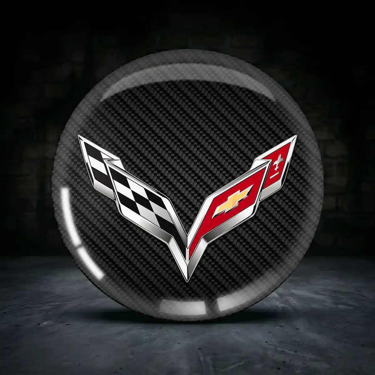Chevrolet Corvette Felgenemblem Aufkleber Limitierte Auflage