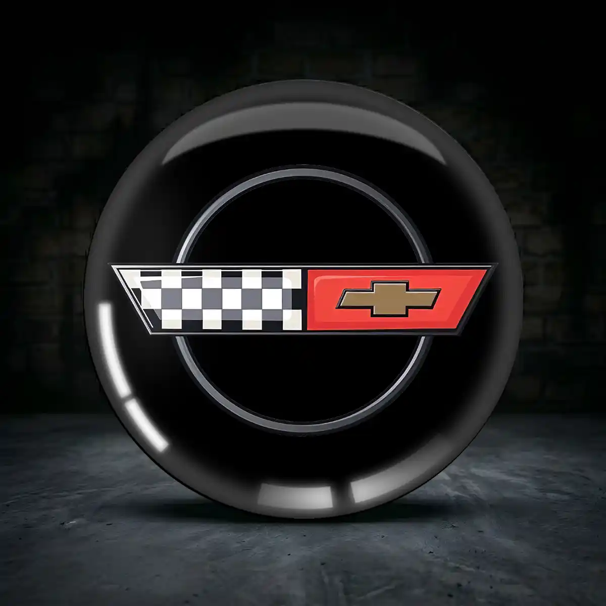 Chevrolet Corvette Felgenemblem Aufkleber Premiumqualität