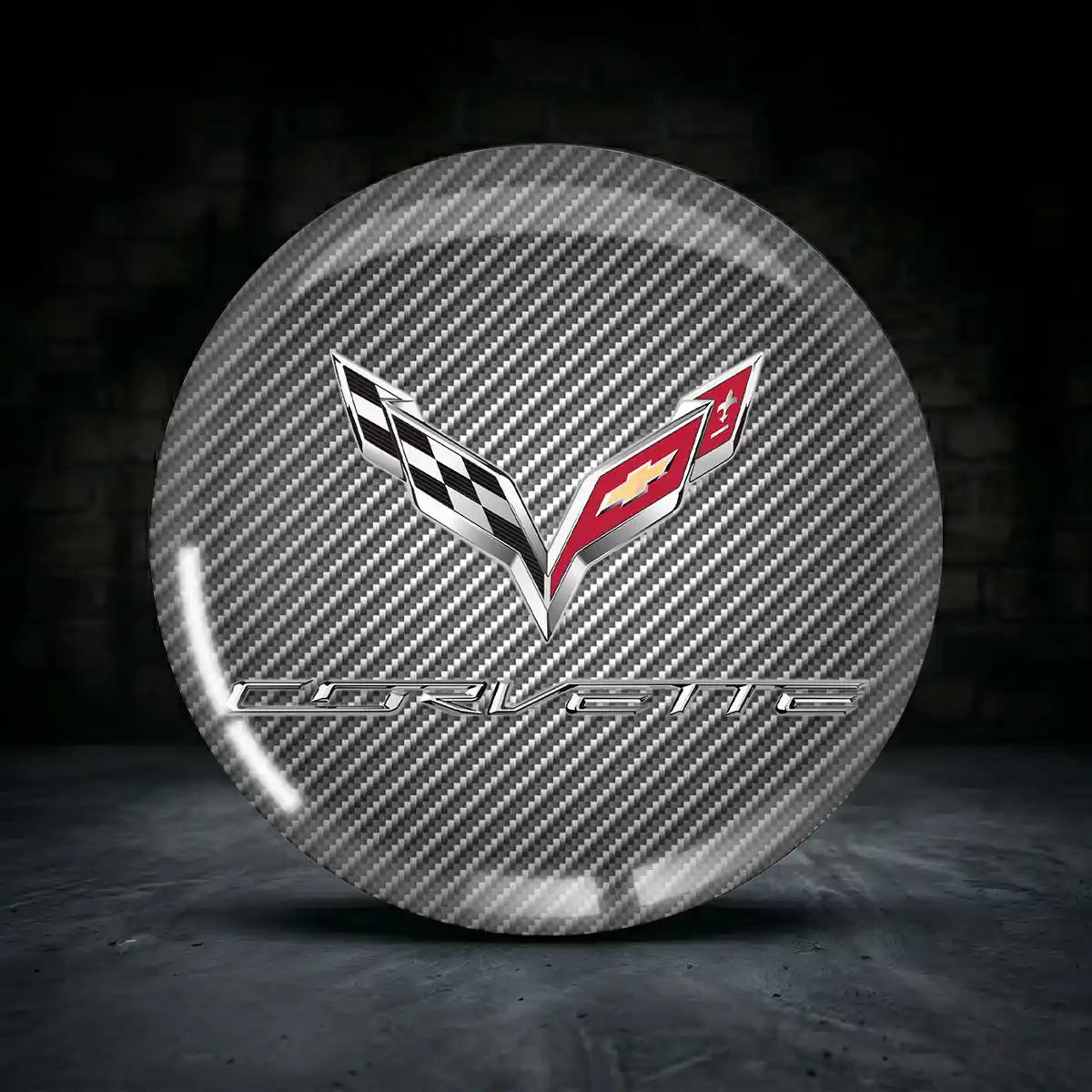Chevrolet Corvette Radkappen Aufkleber Stilvolles Design