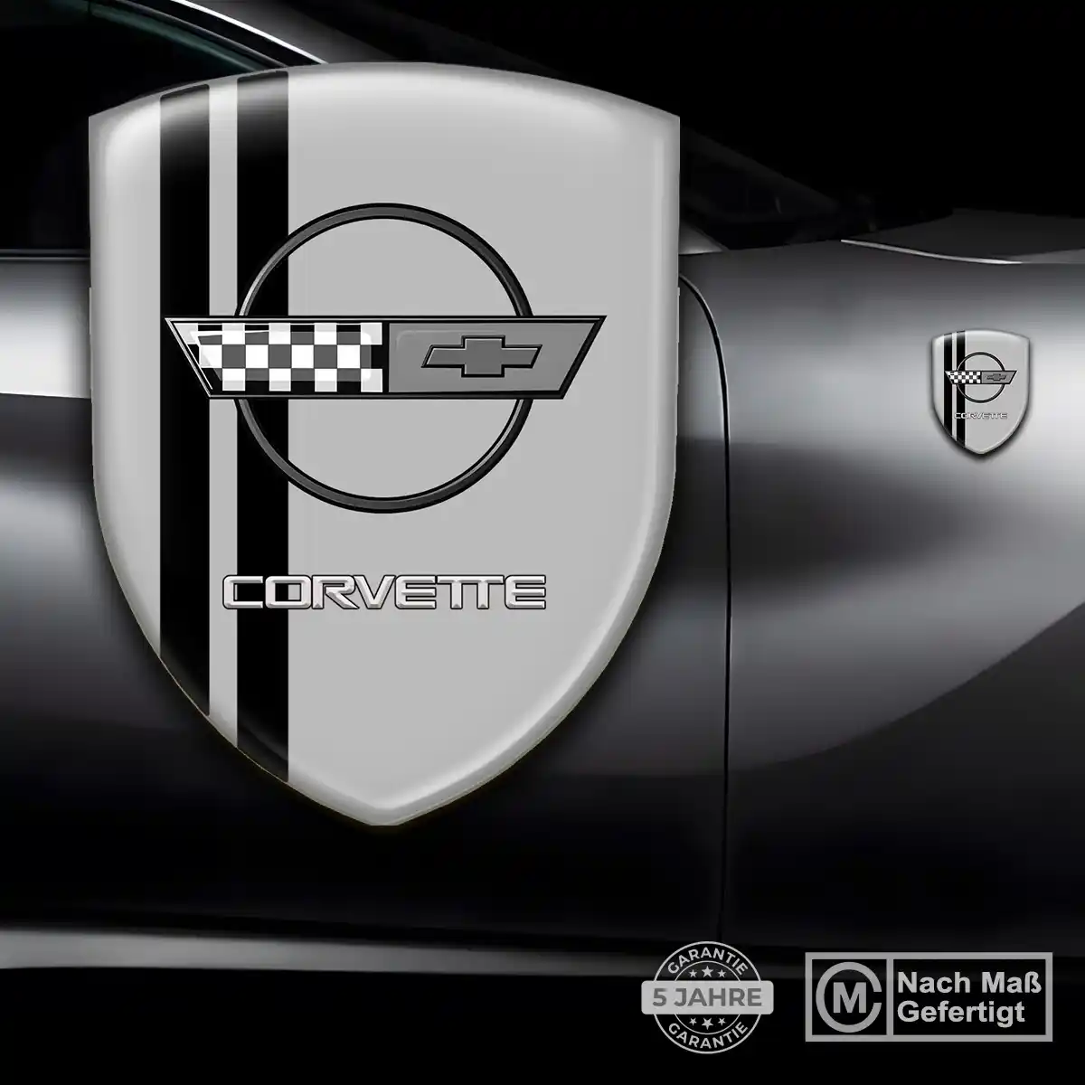 Chevrolet Corvette Silikon Aufkleber Embleme Auto Premium-Edition