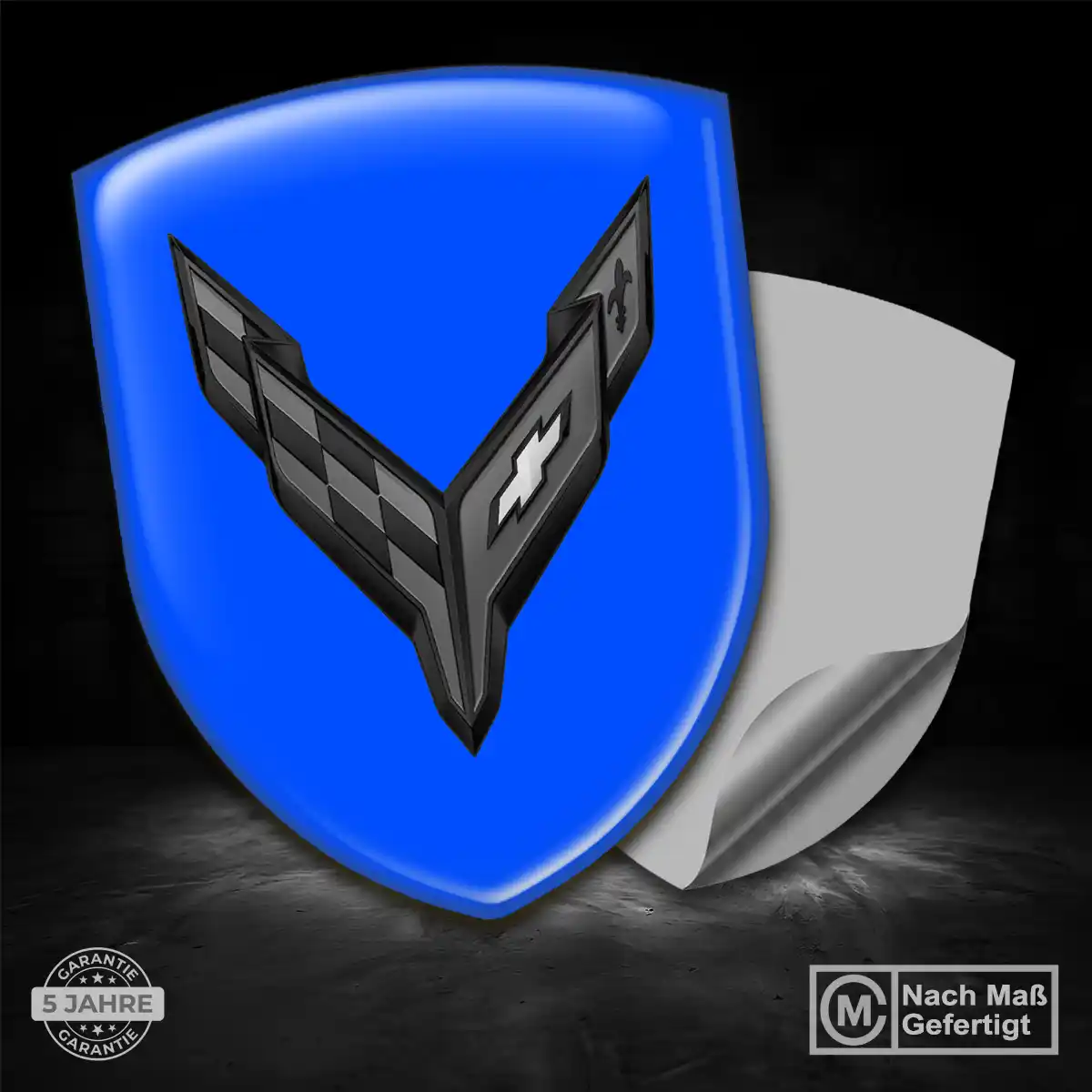 Chevrolet Corvette Silikon Aufkleber Embleme Auto Premiumqualität