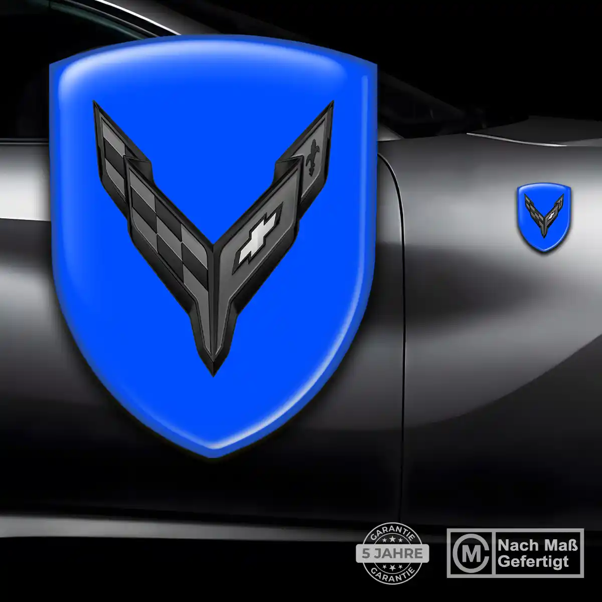 Chevrolet Corvette Silikon Aufkleber Embleme Auto Premiumqualität