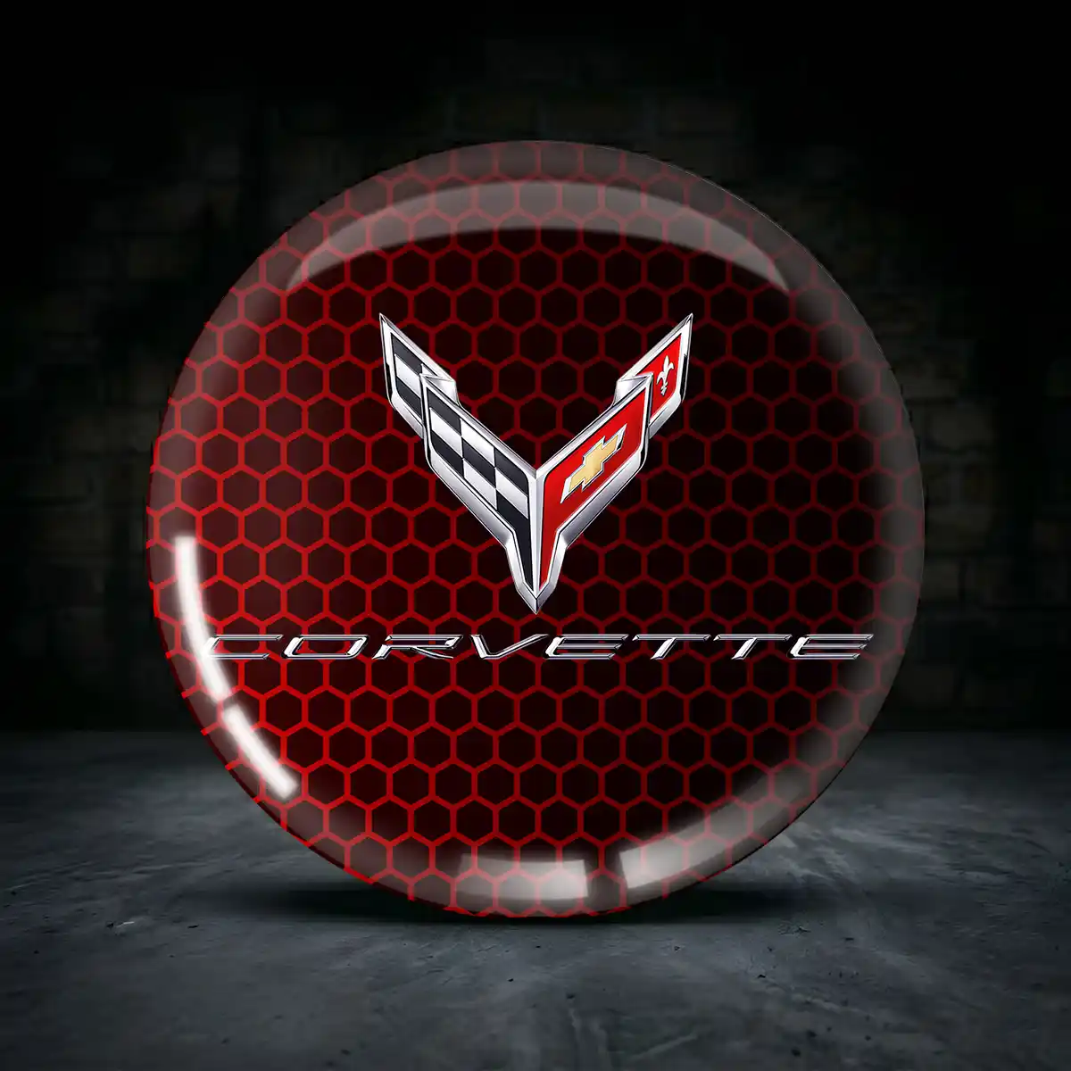 Chevrolet Corvette Silikon Aufkleber Embleme Hohe Qualität