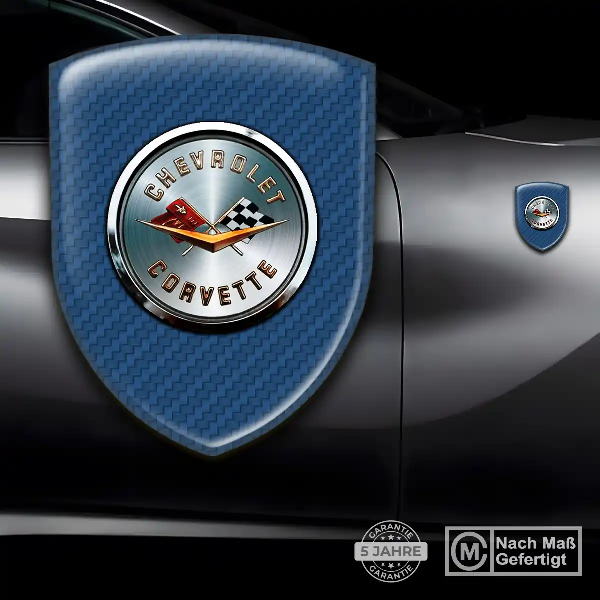Chevrolet Corvette Silikon Aufkleber Limitierte Auflage