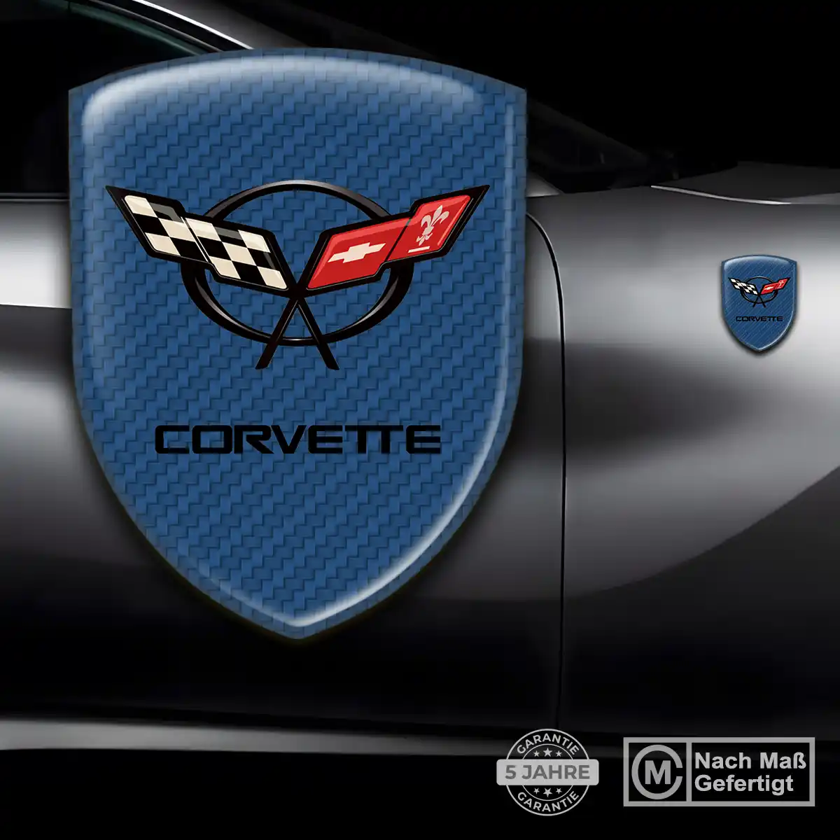 Chevrolet Corvette Silikon Aufkleber Premiumqualität