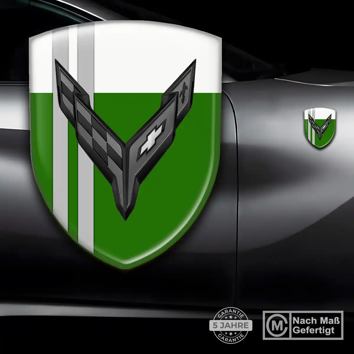Chevrolet Corvette Silikon Aufkleber Wappen Luxus-Edition