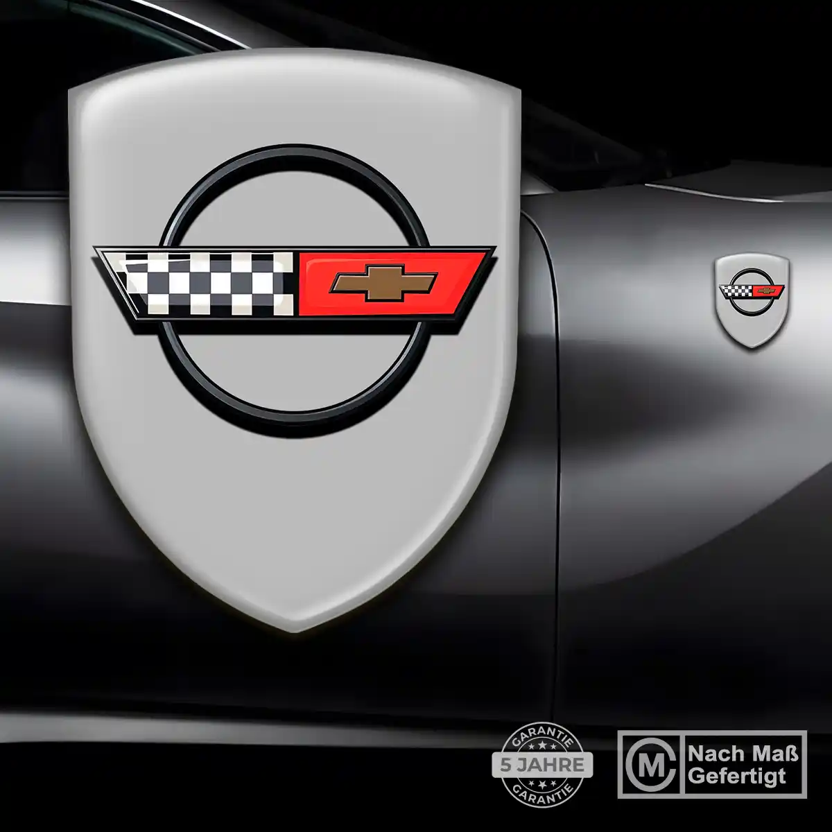 Chevrolet Corvette Wappen Aufkleber Auto Limitierte Auflage