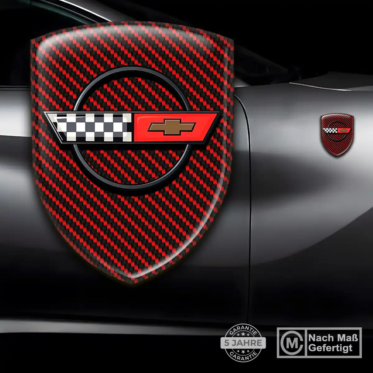 Chevrolet Corvette Wappen Aufkleber Auto Premiumqualität