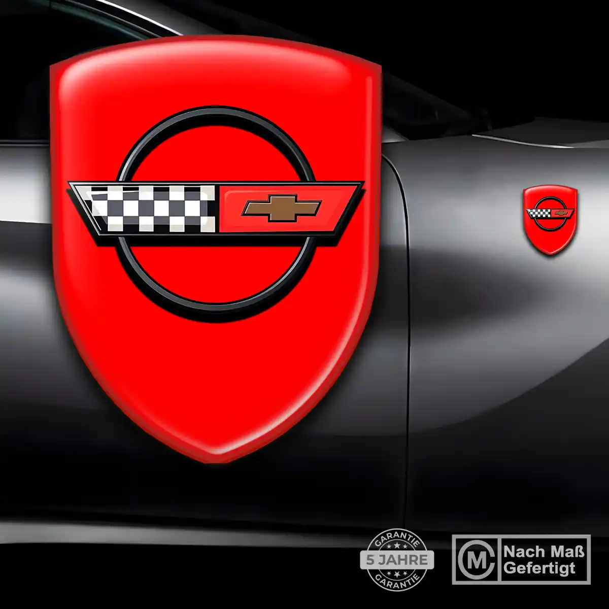 Chevrolet Corvette Wappen Aufkleber Emblem Auto Limitierte Auflage