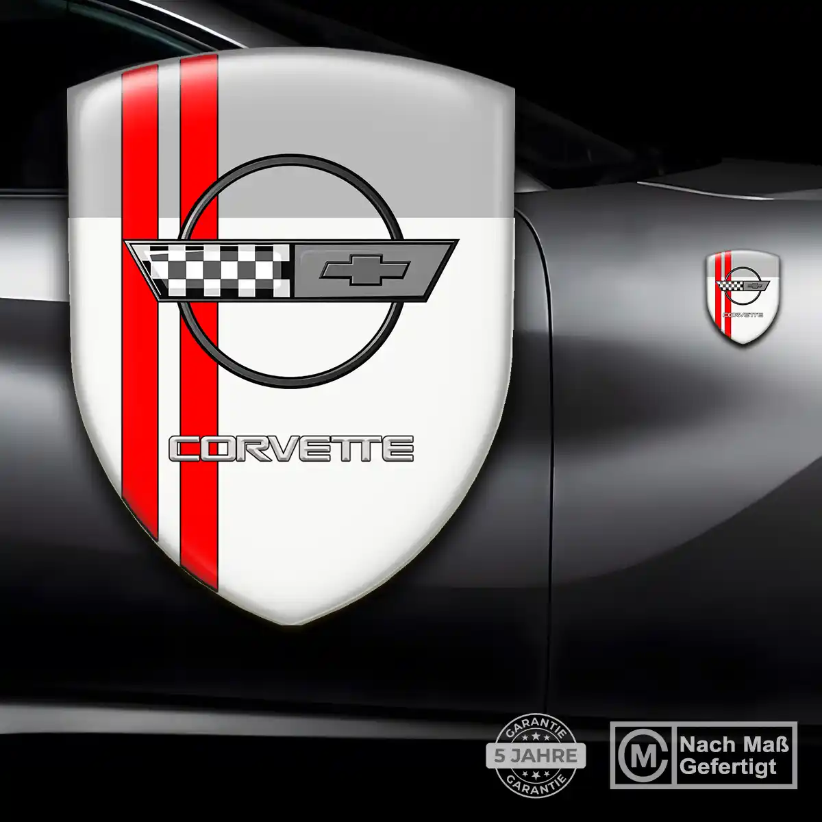 Chevrolet Corvette Wappen Aufkleber Emblem Auto Premiumqualität