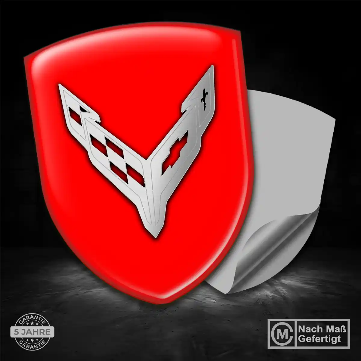 Chevrolet Corvette Wappen Aufkleber Emblem Luxus-Edition