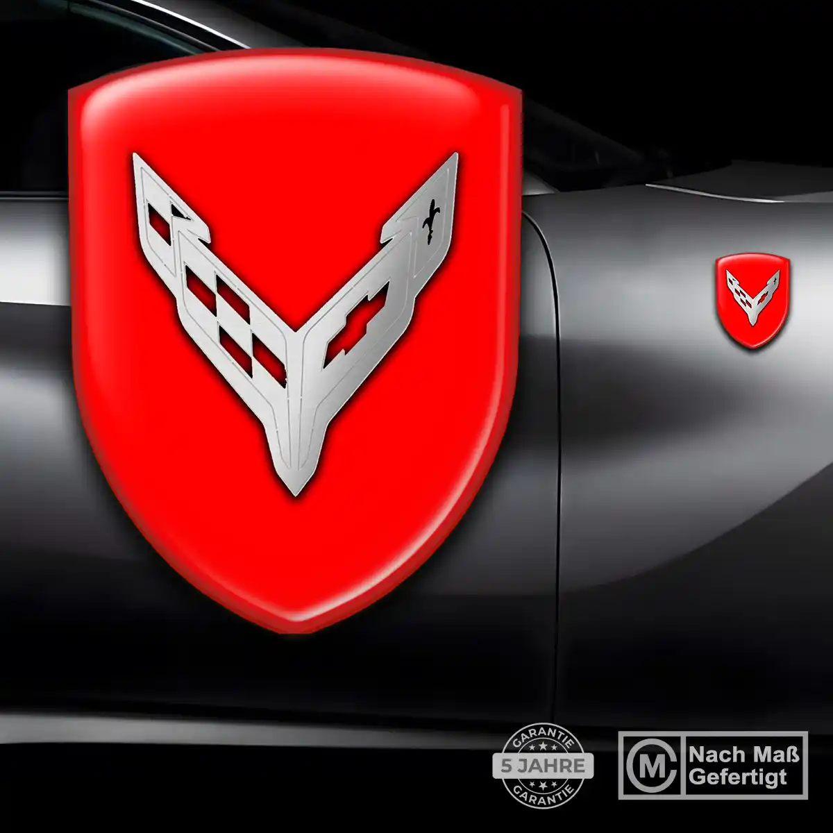 Chevrolet Corvette Wappen Aufkleber Emblem Luxus-Edition