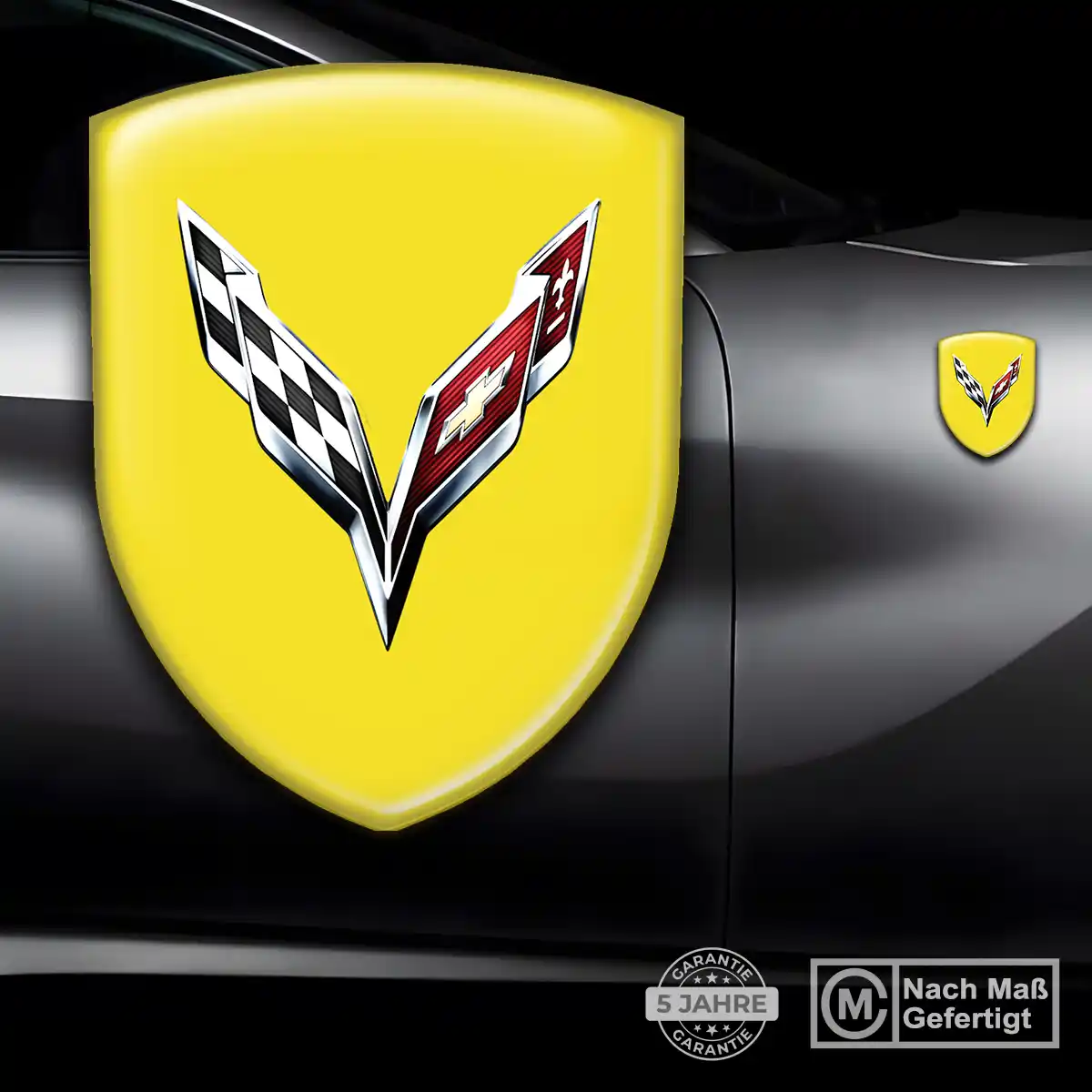 Chevrolet Corvette Wappen Aufkleber Limitierte Auflage