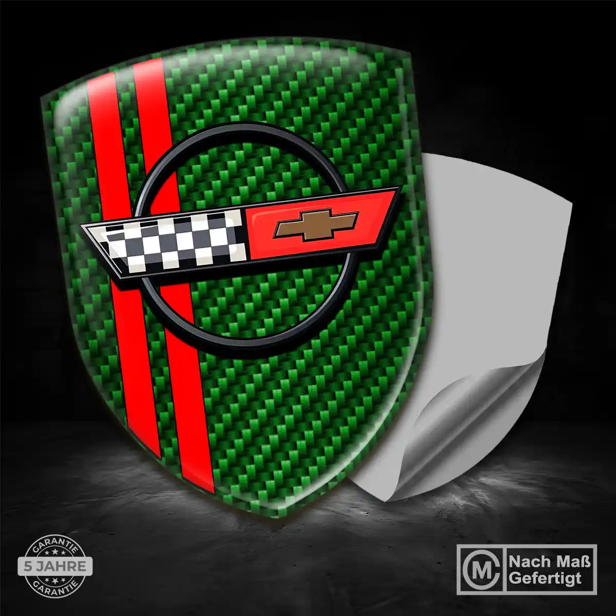 Chevrolet Corvette Wappen Aufkleber Premiumqualität