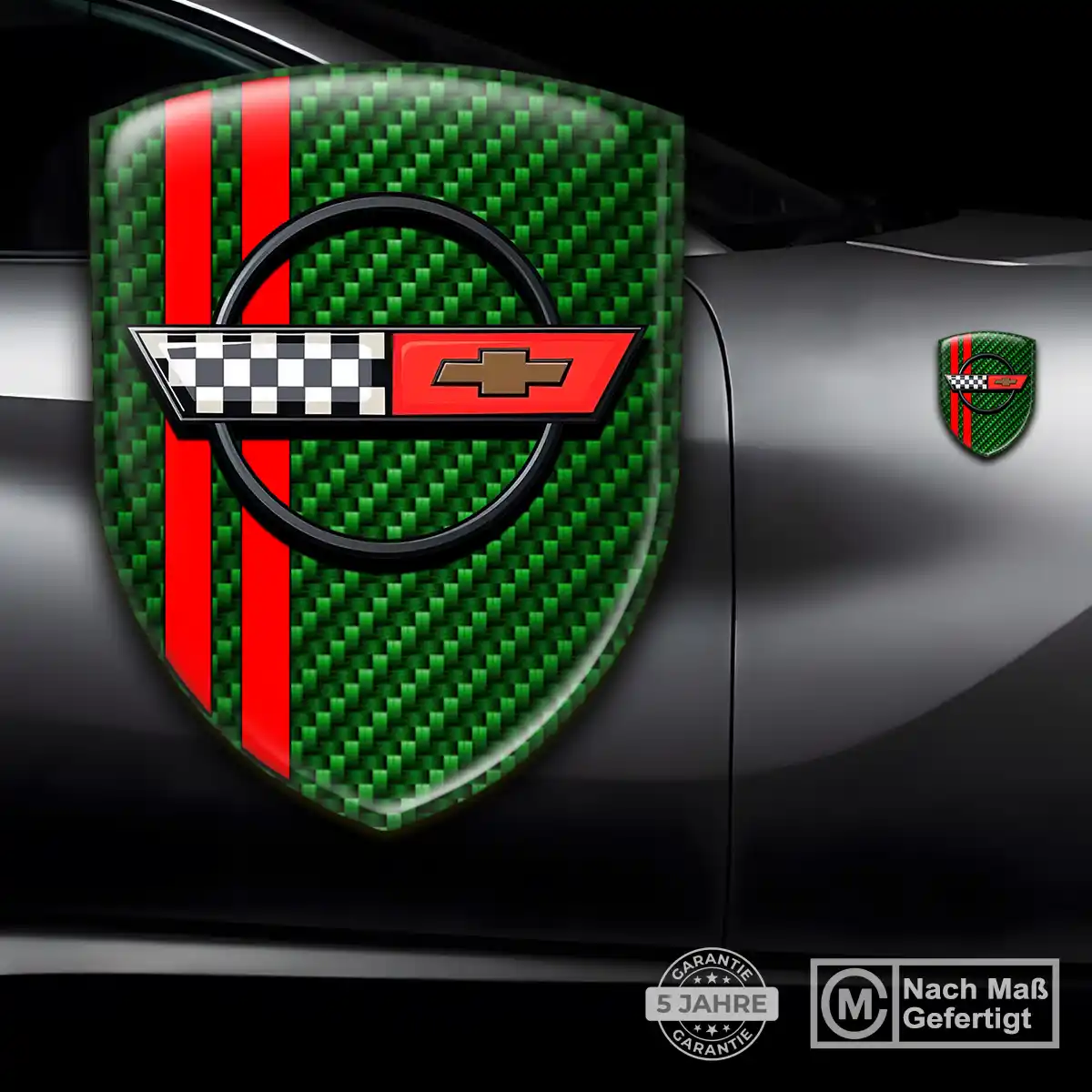 Chevrolet Corvette Wappen Aufkleber Premiumqualität