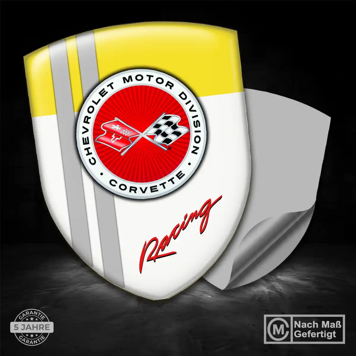 Chevrolet Corvette Wappen Emblem Aufkleber Auto Limitierte Auflage