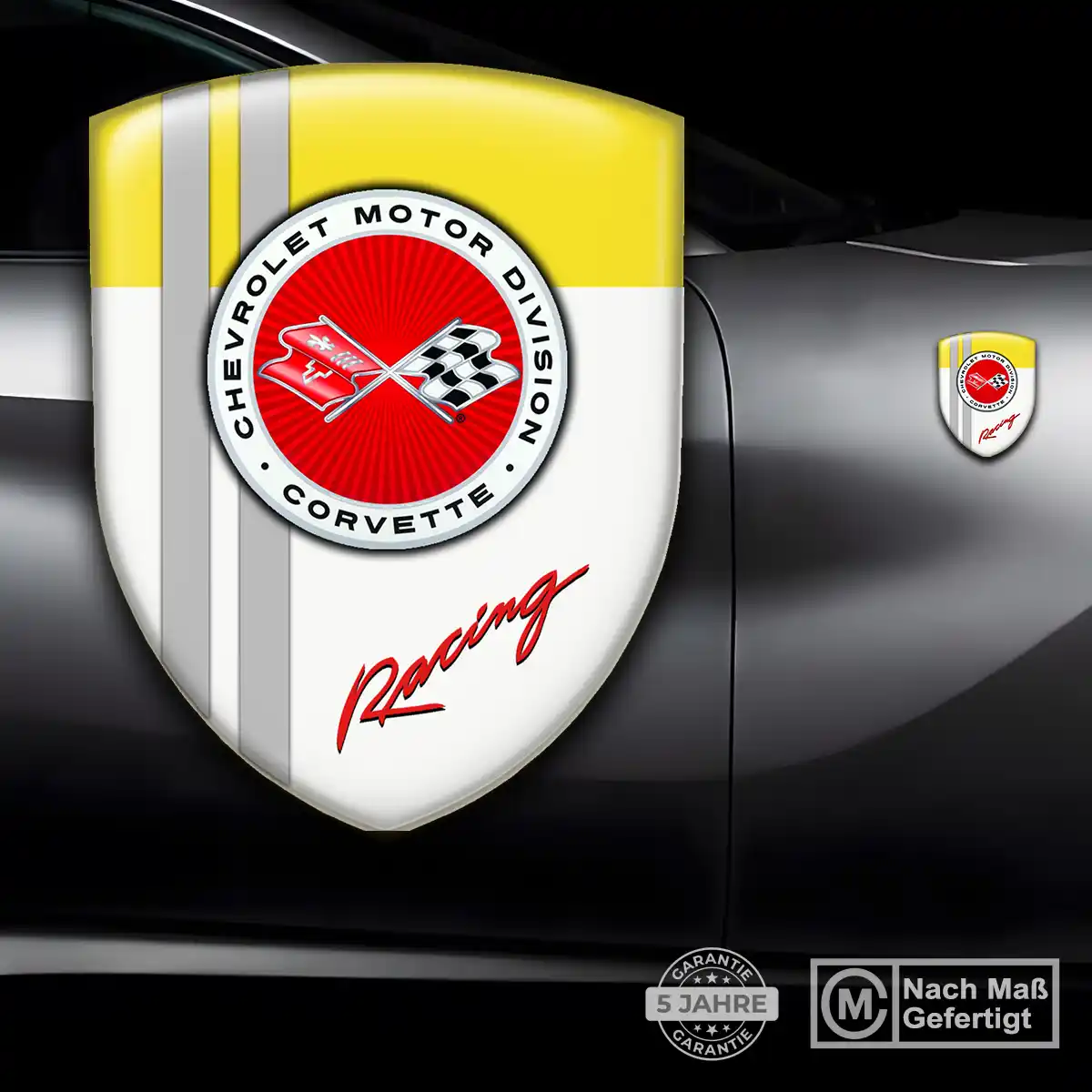 Chevrolet Corvette Wappen Emblem Aufkleber Auto Limitierte Auflage