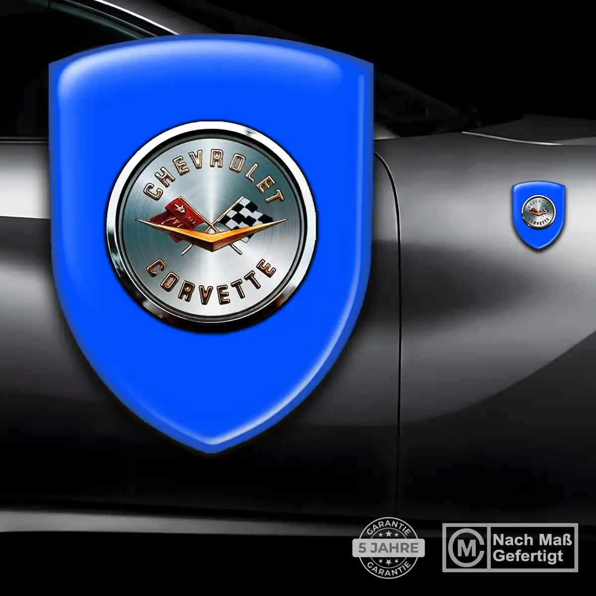 Chevrolet Corvette Wappen Emblem Aufkleber Auto Premium-Edition