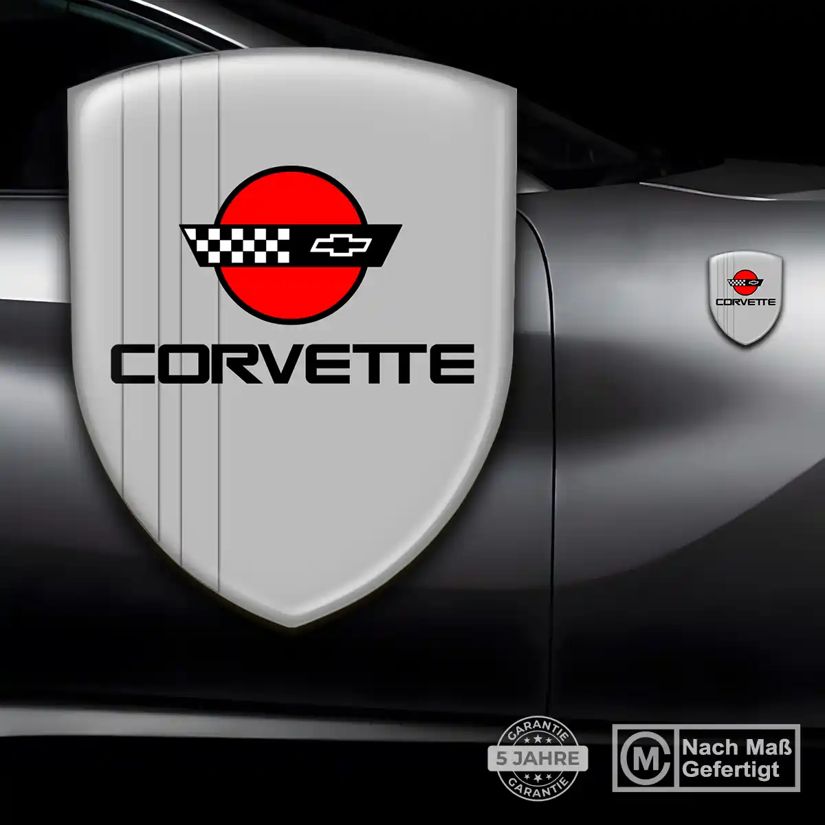 Chevrolet Corvette Wappen Emblem Aufkleber Auto Premiumqualität