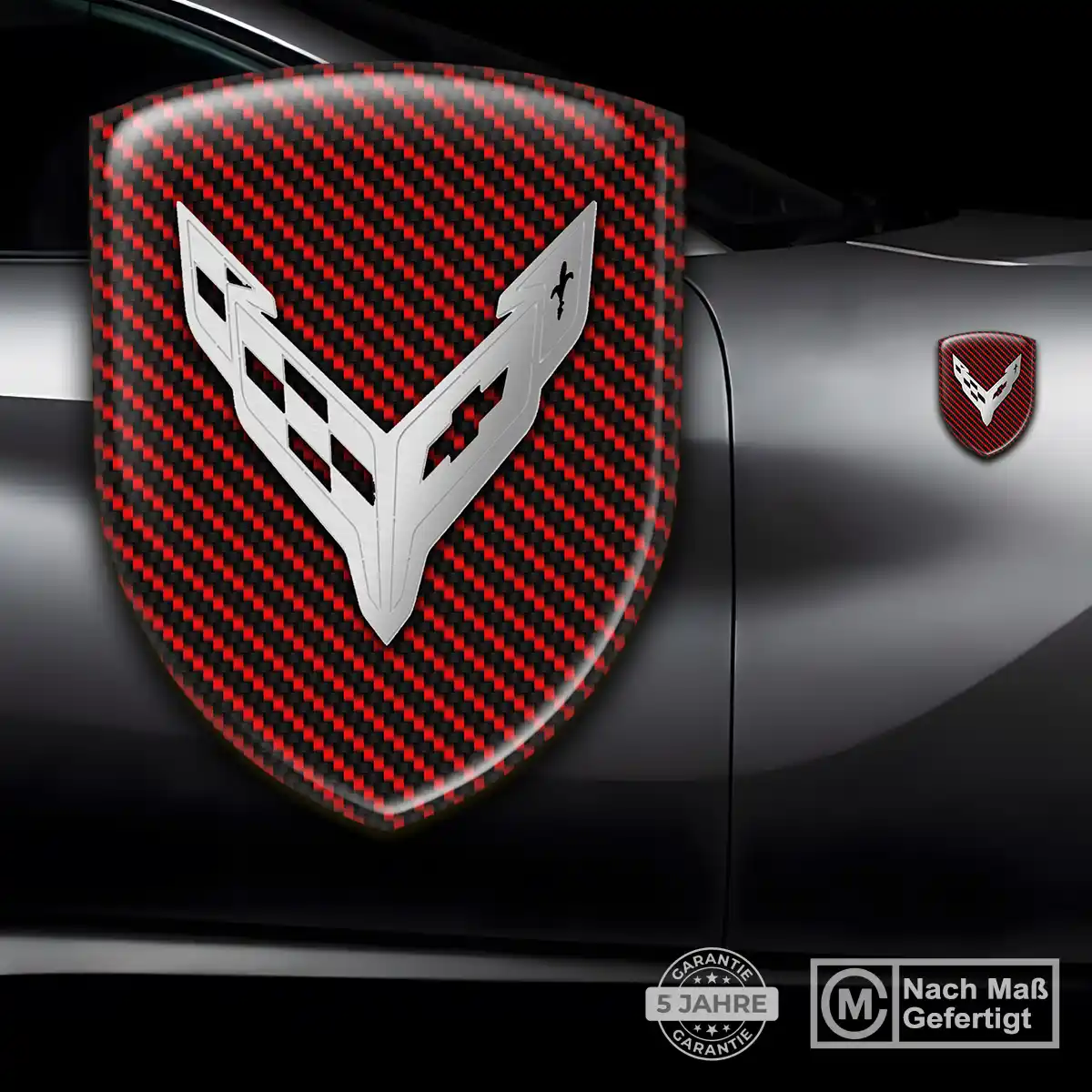 Chevrolet Corvette Wappen Emblem Auto Premium-Edition
