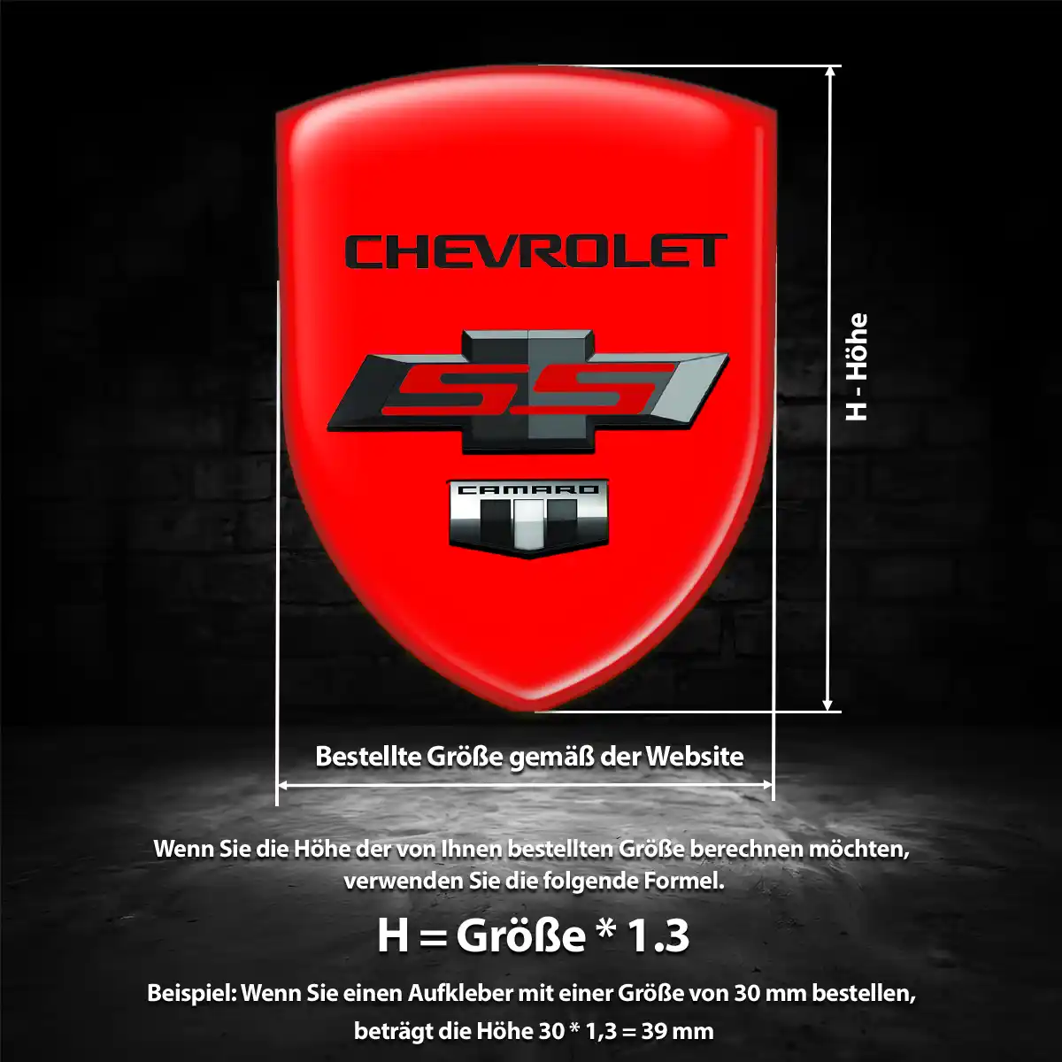 Chevrolet Emblem Aufkleber Auto Premium-Edition