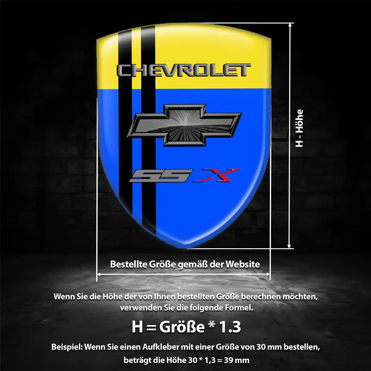 Chevrolet Emblem Aufkleber Hohe Qualität