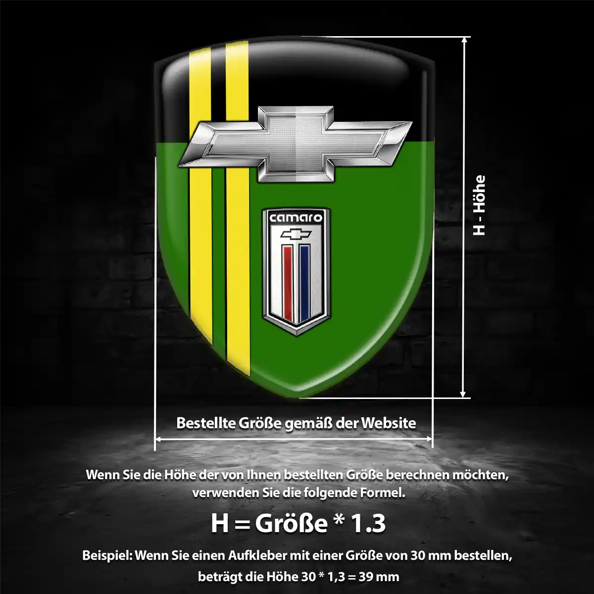 Chevrolet Emblem Aufkleber Premium-Edition