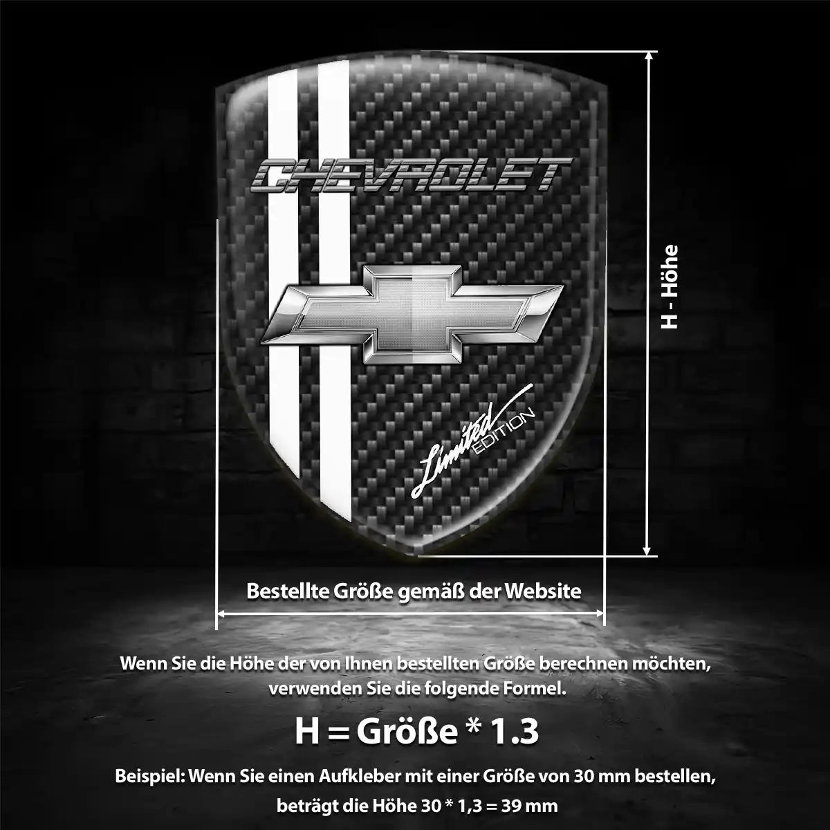 Chevrolet Emblem Aufkleber Wappen Auto Hohe Qualität