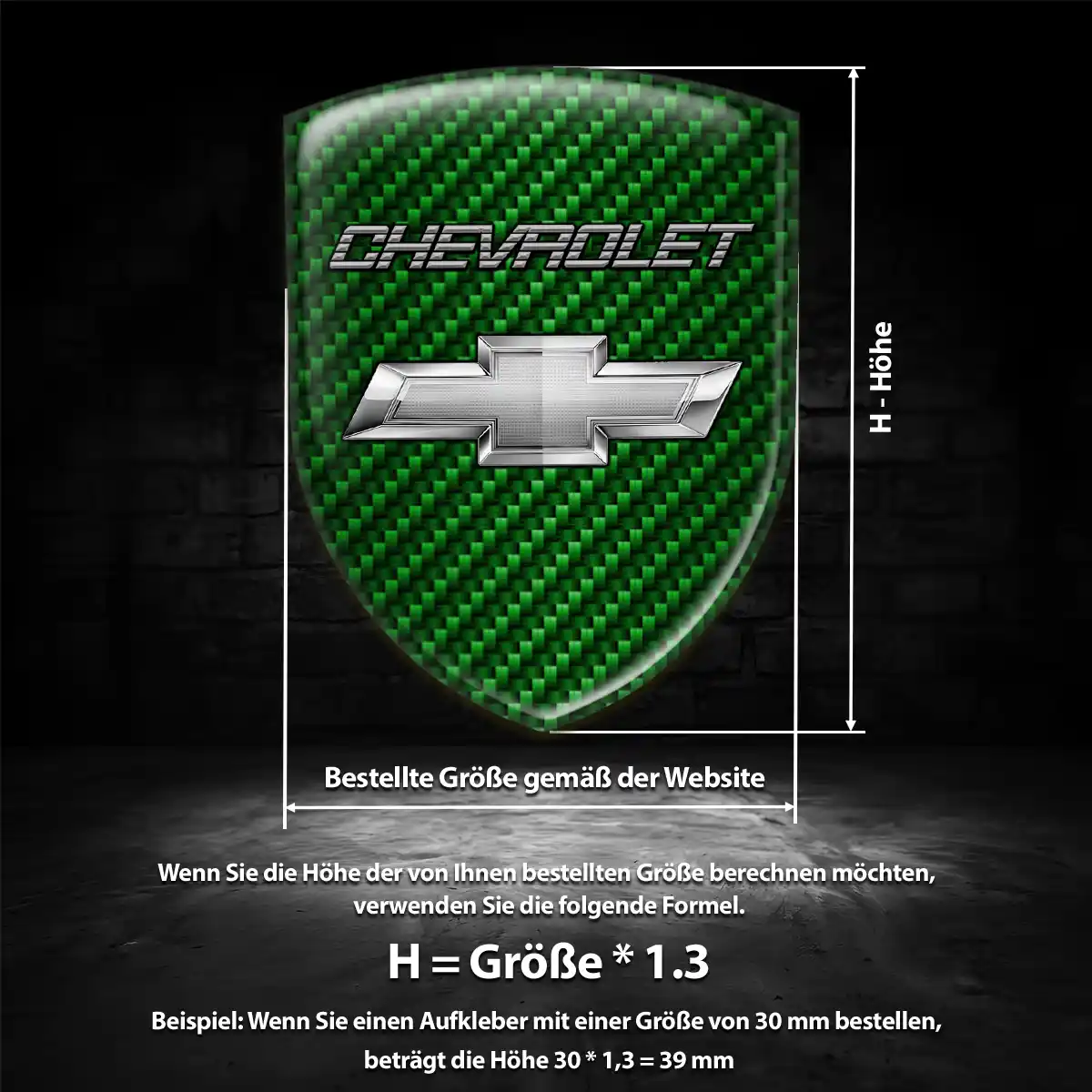 Chevrolet Emblem Aufkleber Wappen Auto Luxus-Edition