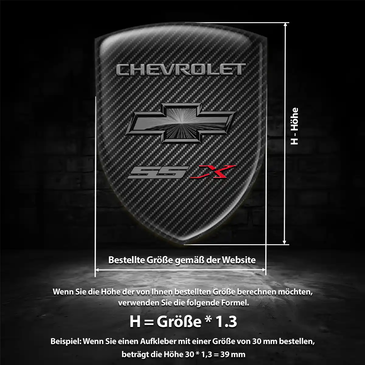 Chevrolet Emblem Aufkleber Wappen Auto Premiumqualität