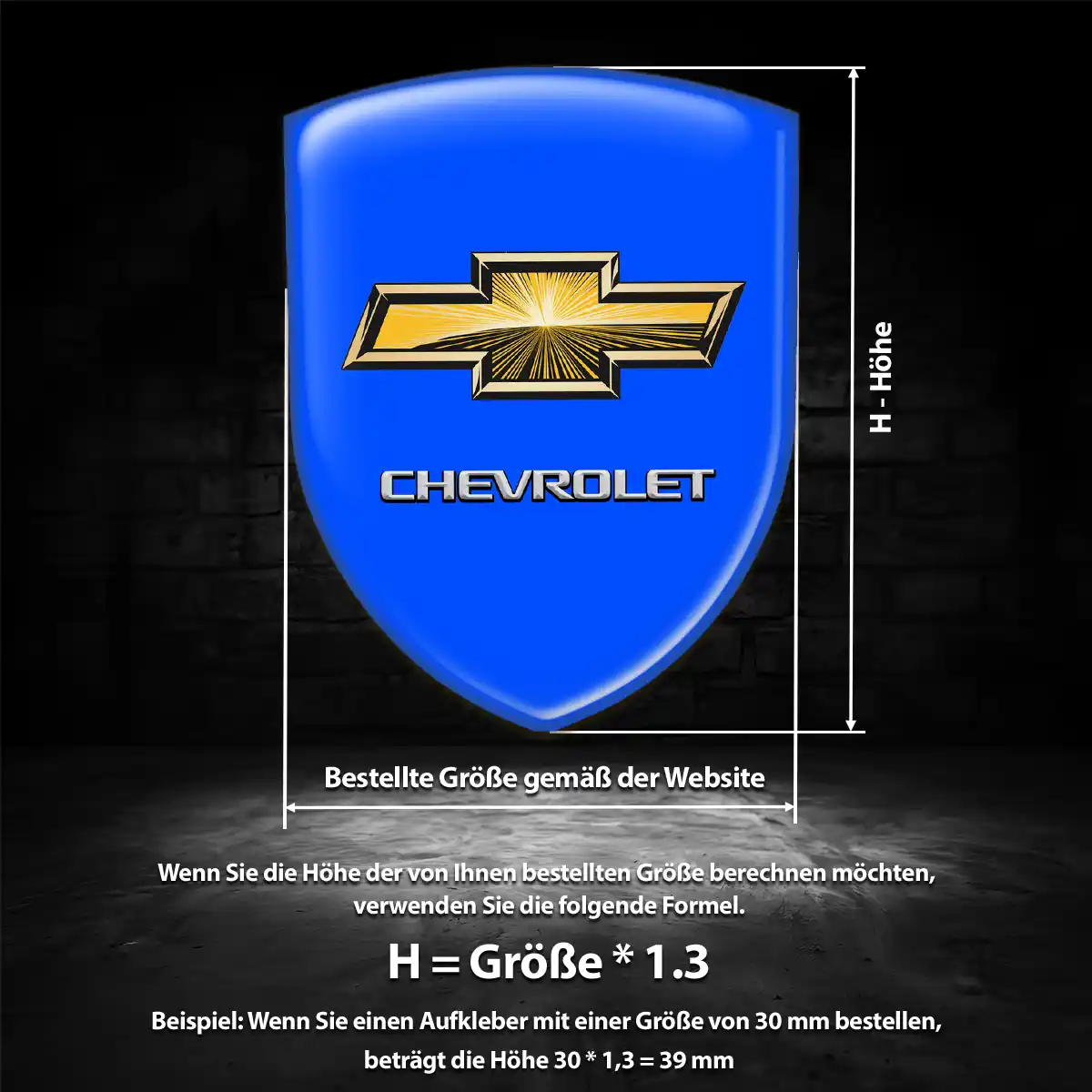 Chevrolet Emblem Aufkleber Wappen Auto Stilvolles Design