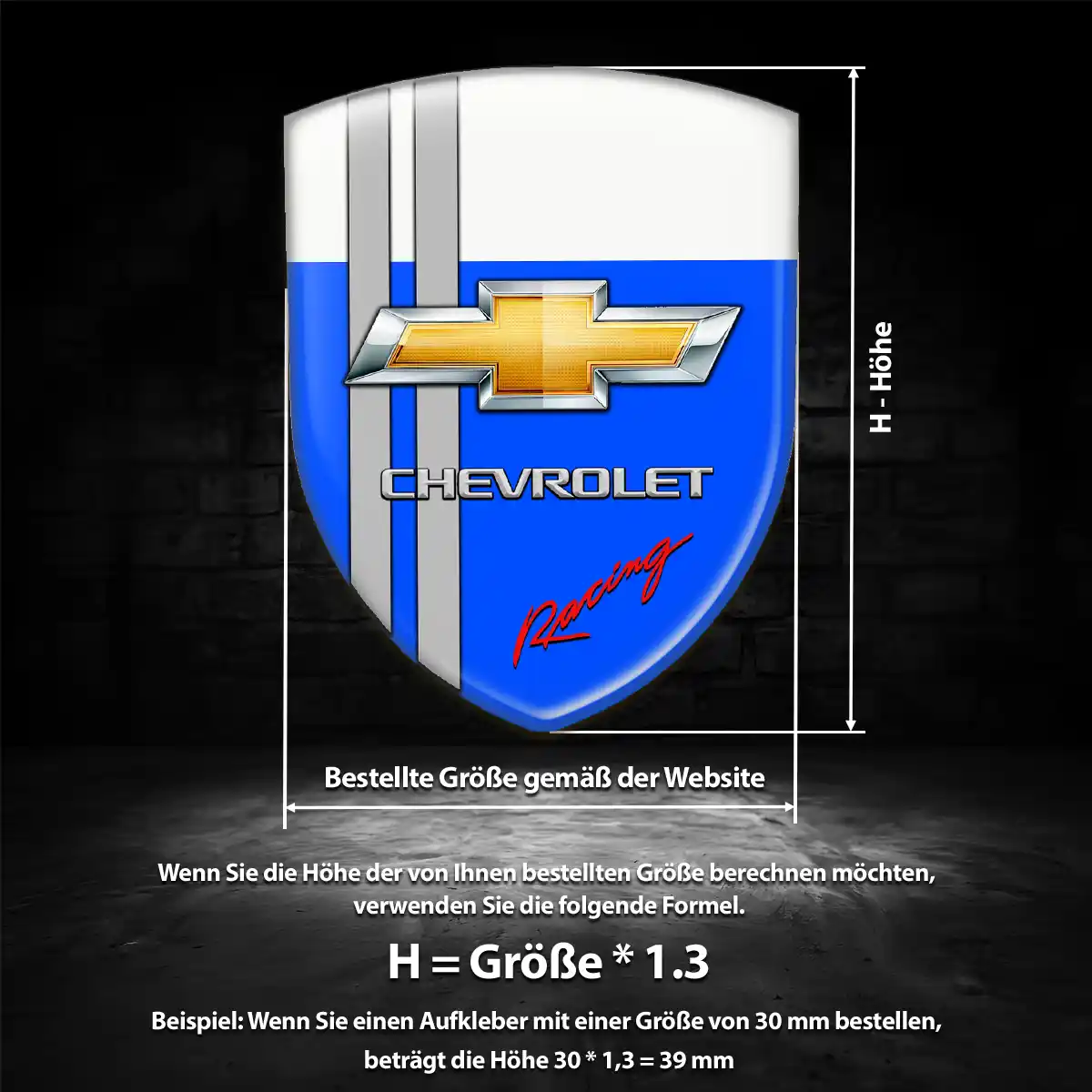 Chevrolet Emblem Aufkleber Wappen Stilvolles Design
