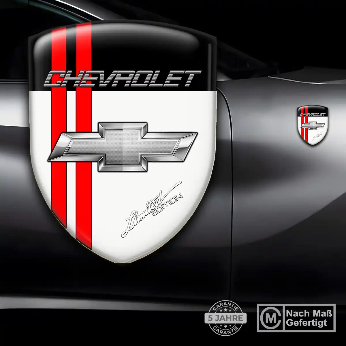Chevrolet Emblem Wappen Aufkleber Premiumqualität