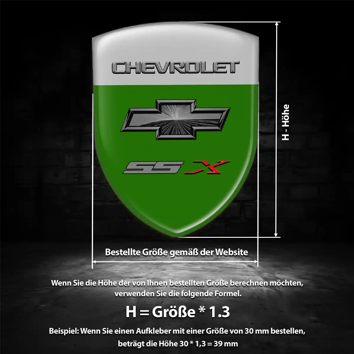 Chevrolet Emblem Wappen Aufkleber Stilvolles Design
