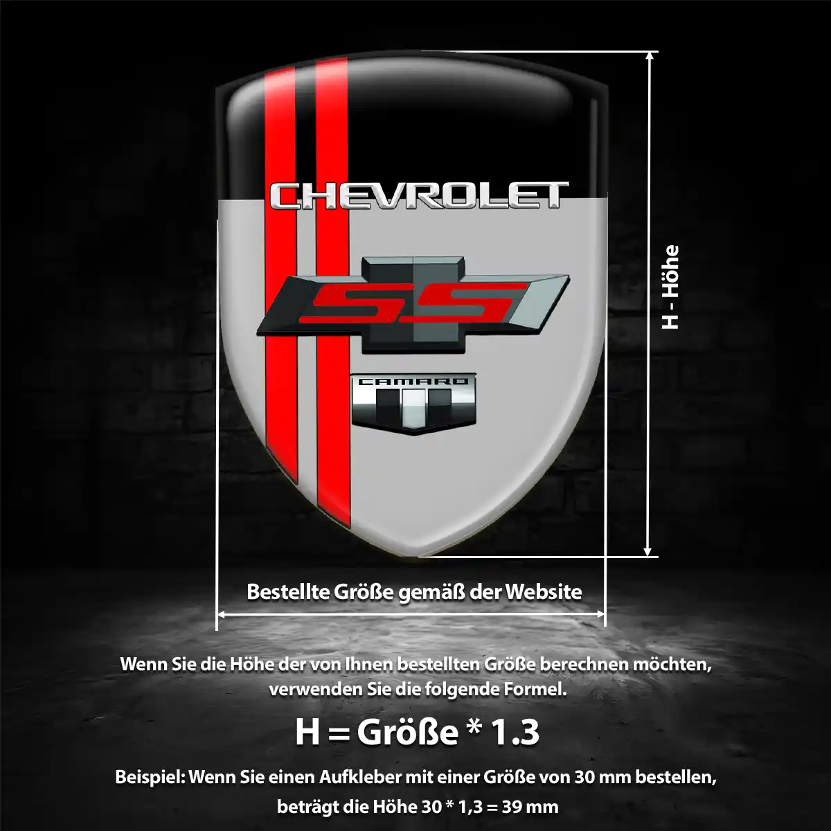 Chevrolet Emblem Wappen Auto Premium-Edition