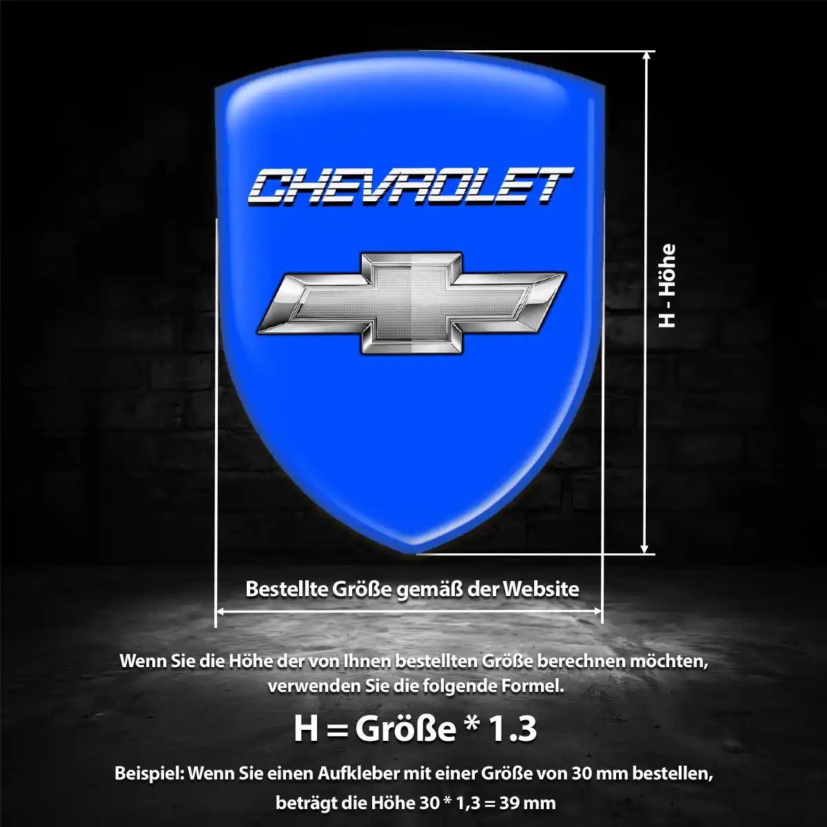 Chevrolet Emblem Wappen Auto Stilvolles Design