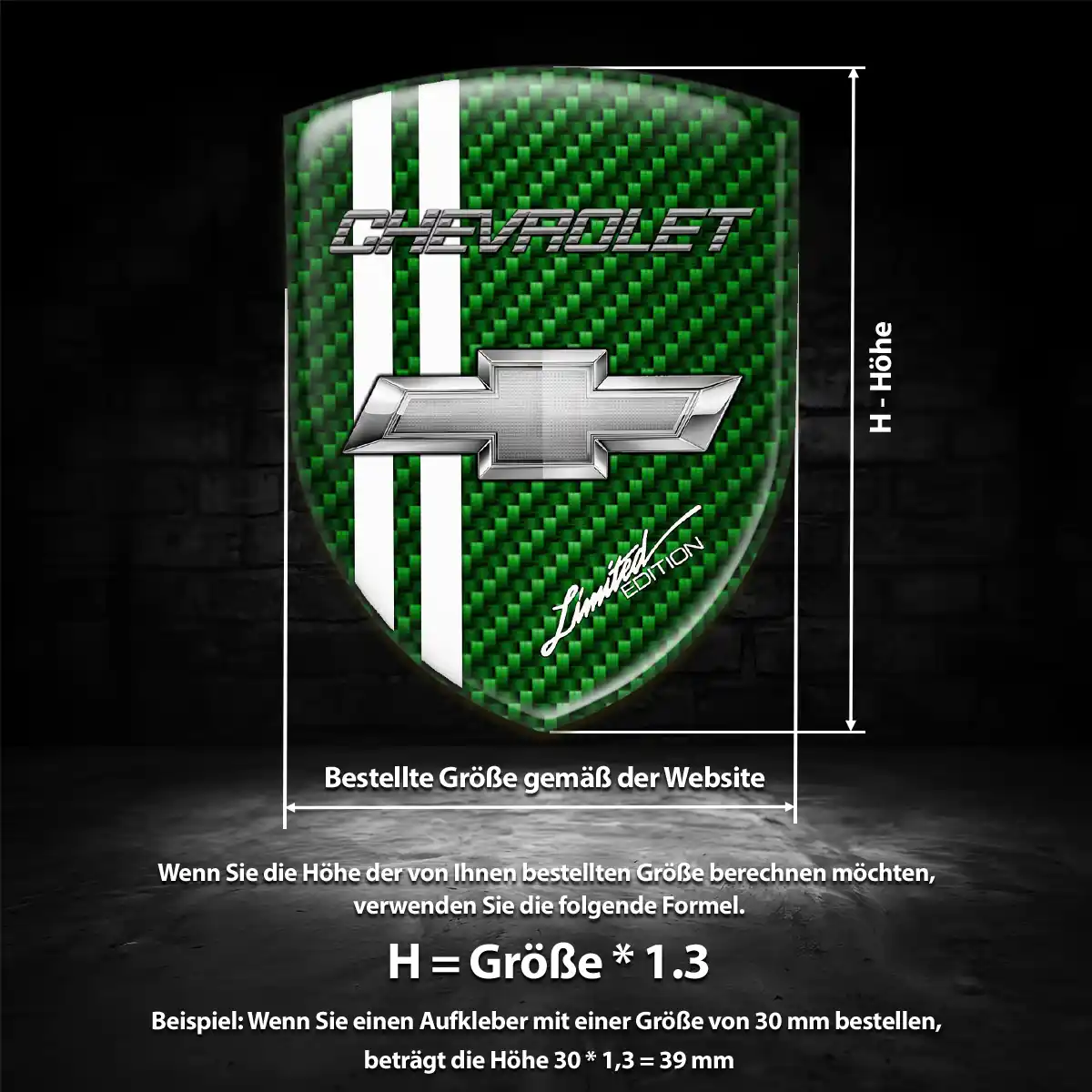 Chevrolet Emblem Wappen Limitierte Auflage
