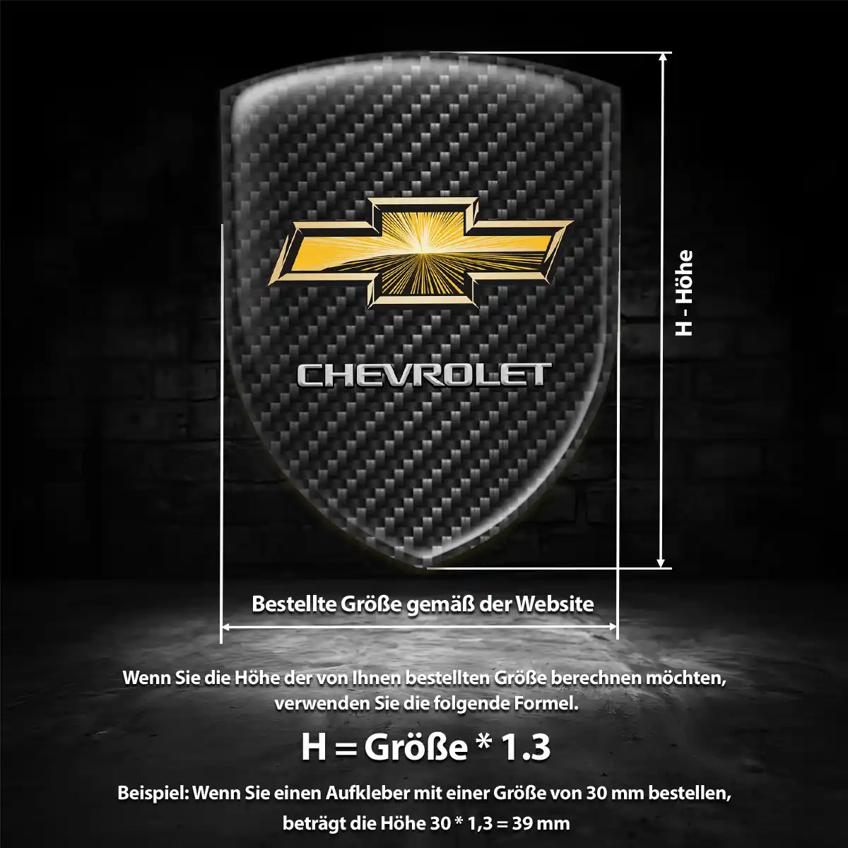 Chevrolet Emblem Wappen Premium-Edition