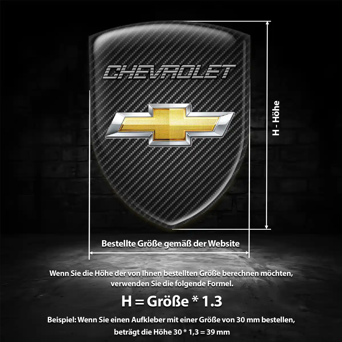 Chevrolet Embleme Auto Stilvolles Design