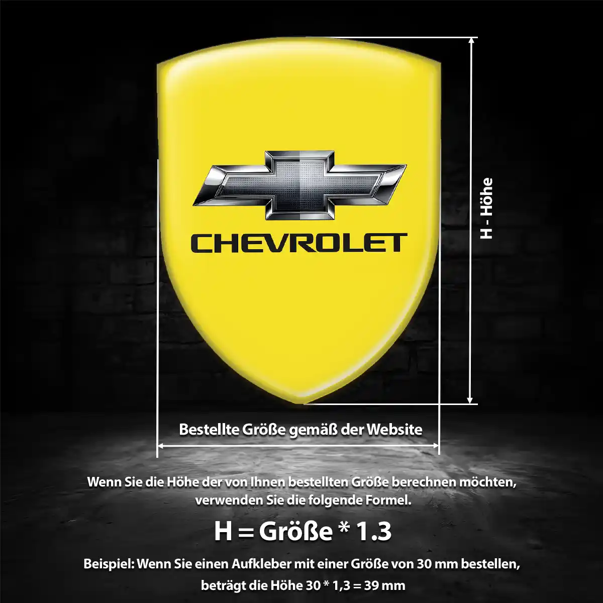 Chevrolet Embleme Silikon Aufkleber Auto Luxus-Edition