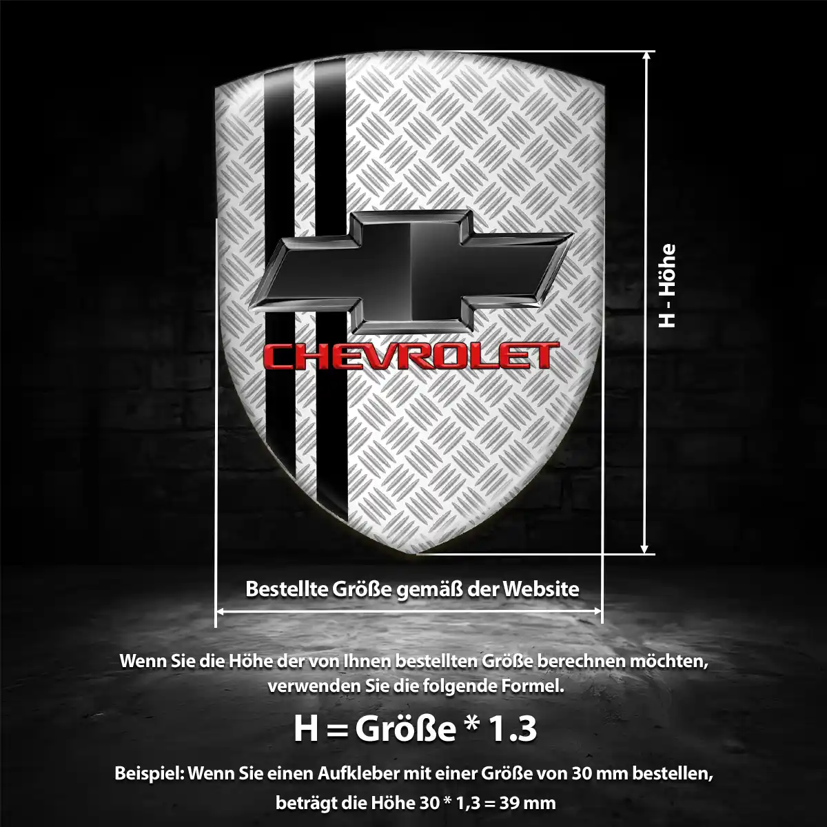 Chevrolet Silikon Aufkleber Auto Hohe Qualität