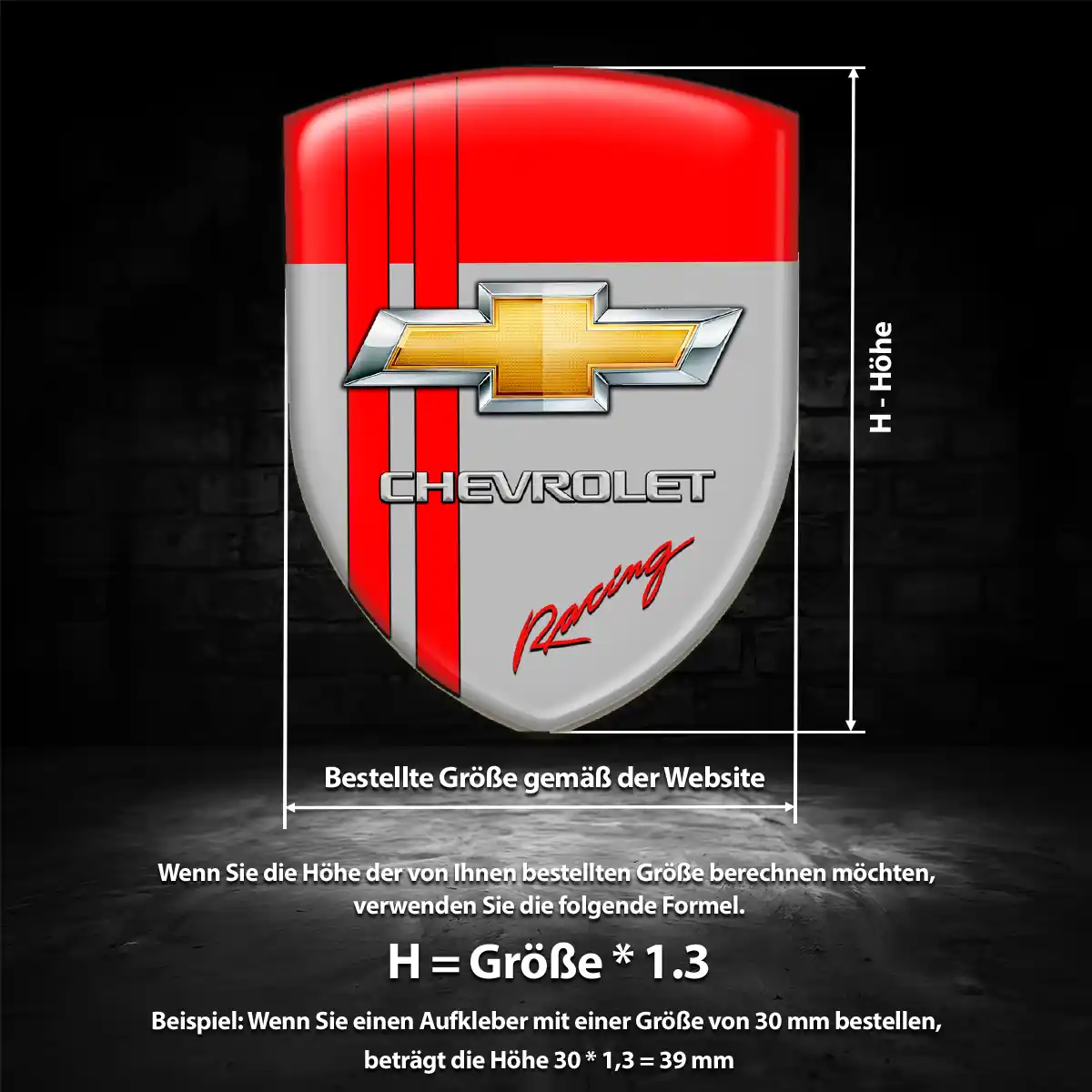 Chevrolet Silikon Aufkleber Embleme Auto Hohe Qualität